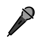Emoji Micrófono en OpenMoji