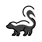 Skunk emoji on OpenMoji