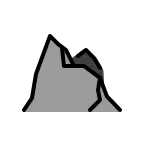 Emoji Montaña en OpenMoji