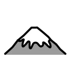 Emoji Monte Fuji en OpenMoji