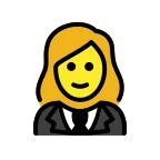 Woman in Tuxedo emoji on OpenMoji