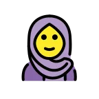 Woman with Headscarf emoji on OpenMoji