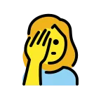 Woman Facepalming emoji on OpenMoji