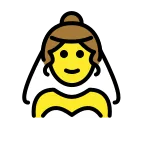 Woman with Veil emoji on OpenMoji