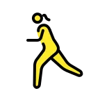 Emoji Mujer corriendo en OpenMoji
