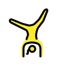 Emoji Mujer dando una voltereta lateral en OpenMoji
