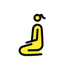 Emoji Mujer de rodillas en OpenMoji