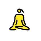 Woman in Lotus Position emoji on OpenMoji