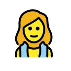 Emoji Mujer en una sauna en OpenMoji