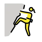 Woman Climbing emoji on OpenMoji