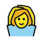 Emoji Mujer haciendo el gesto de "de acuerdo" en OpenMoji