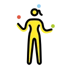 Woman Juggling emoji on OpenMoji
