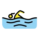Emoji Mujer nadando en OpenMoji