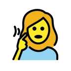 Emoji Mujer sorda en OpenMoji