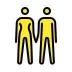 Emoji Mujer y hombre de la mano en OpenMoji