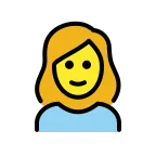 Emoji Mujer en OpenMoji