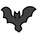 Bat emoji on OpenMoji