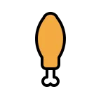 Emoji Muslo de pollo en OpenMoji