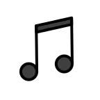 Emoji Nota musical en OpenMoji