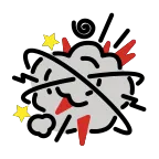 Fight Cloud emoji on OpenMoji