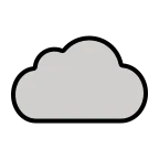 Cloud emoji on OpenMoji