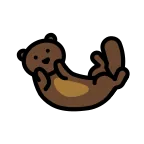 Otter emoji on OpenMoji