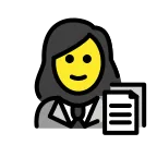 Woman Office Worker emoji on OpenMoji