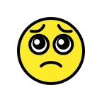 Emoji Ojitos suplicantes en OpenMoji