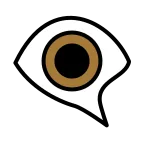 Eye in Speech Bubble emoji on OpenMoji