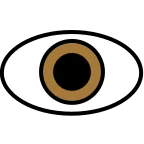 Emoji Ojo en OpenMoji