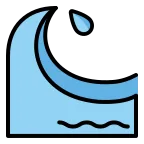 Water Wave emoji on OpenMoji