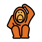 Emoji Orangután en OpenMoji