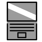 Laptop emoji on OpenMoji