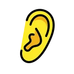 Ear emoji on OpenMoji
