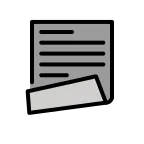 Emoji Página doblada en OpenMoji