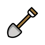 Shovel emoji on OpenMoji