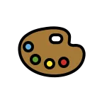 Emoji Paleta de pintor en OpenMoji