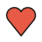 Heart Suit emoji on OpenMoji