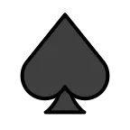 Spade Suit emoji on OpenMoji