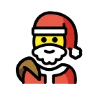 Emoji Papá Noel en OpenMoji