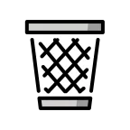 Wastebasket emoji on OpenMoji