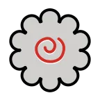 Fish Cake with Swirl emoji on OpenMoji