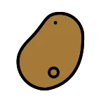 Potato emoji on OpenMoji