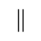 Pause Button emoji on OpenMoji