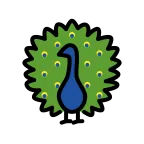 Emoji Pavo real en OpenMoji