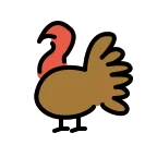 Turkey emoji on OpenMoji