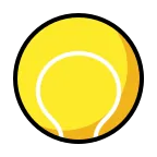 Emoji Pelota de tenis en OpenMoji