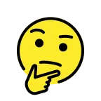 Thinking Face emoji on OpenMoji