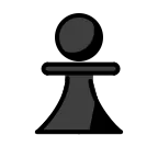 Emoji Peón de ajedrez en OpenMoji