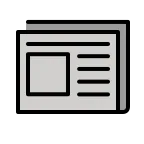 Newspaper emoji on OpenMoji